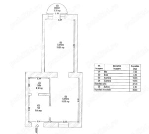 De vanzare apartament 2 camere in Palatul Dauerbach- 496 - imagine 8