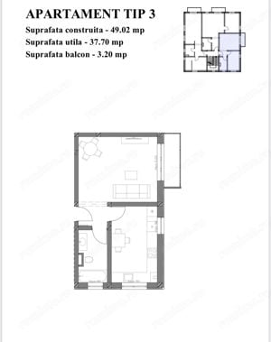 Apartamente 2 camere - Et 1 - 91.000 euro - Zona Eso Giroc - imagine 5