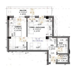 Apartamente 2camere, 47mp, Iris  TVA inclus!  - imagine 7