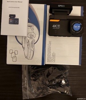 Cameră de bord 4K 3 inch GPS WIFI  170 grade Monitoring 24 - imagine 4