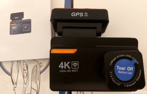 Cameră de bord 4K 3 inch GPS WIFI  170 grade Monitoring 24