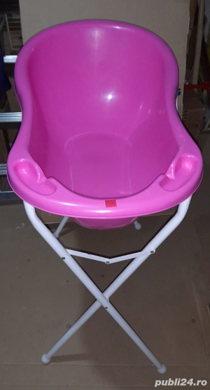 Cadita cada igiena bebe cu suport metalic