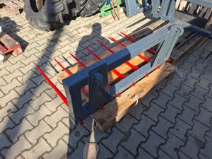 Furca baloti gunoi cu 7 dinti, prindere Euro, pentru incarcator frontal  - imagine 5