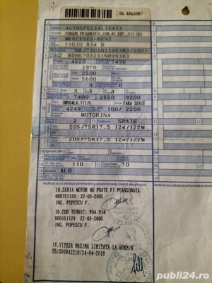 vand mercedes vario 814 d - imagine 6