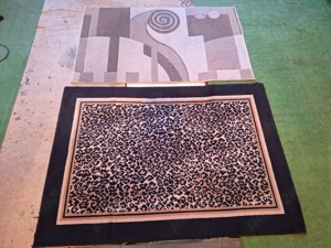 Carpeta covor persan 160x100Cm crem si 170x120 Black Tiger - imagine 2