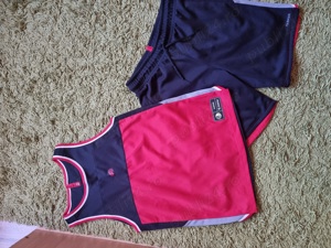 Sort si Maiou Reversibile Baschet Rosu-Negru Copii  141-150 cm  10-11A - imagine 2