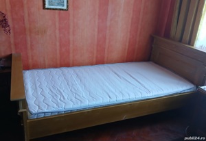 Vand pat lemn masiv +saltea o persoan.Strada Branduselor.