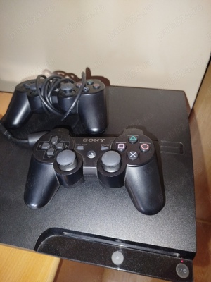 PS 3 cu 2 manete plus 4 jocuri și cutie originala puțin folosit stare foarte buna - imagine 5