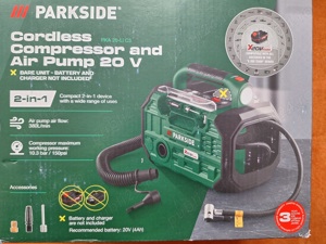 Compresor si pompa de aer cu acumulator de 20 V PKA 20-Li D3 Parkside - imagine 4