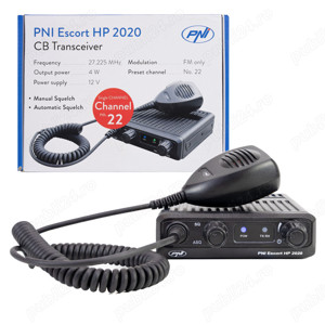 Statie radio CB PNI Escort HP 2020 reglata pe canalul 22