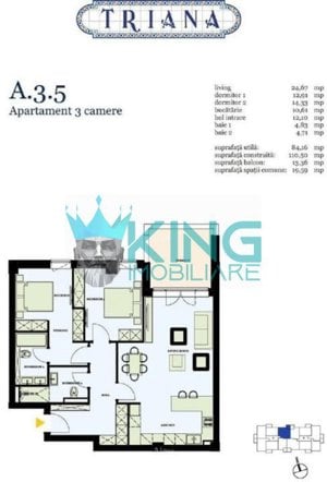  Apartament 3 Camere Pipera Bucuresti  - imagine 11