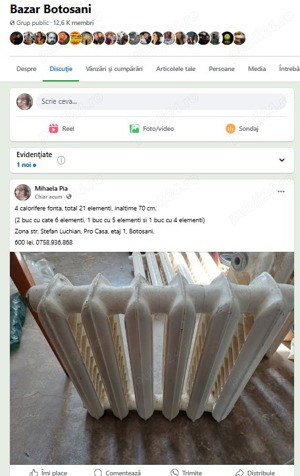 Calorifere din fontă rusească