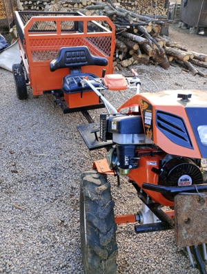 Vând motocultor de 18 cp cu accesorii și remorca de 750kg - imagine 3