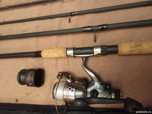 Lsnseta feeder Wind Blade 3,9m 3 varfuri cu mulineta Spro 840, 8 rulmenti  - imagine 2