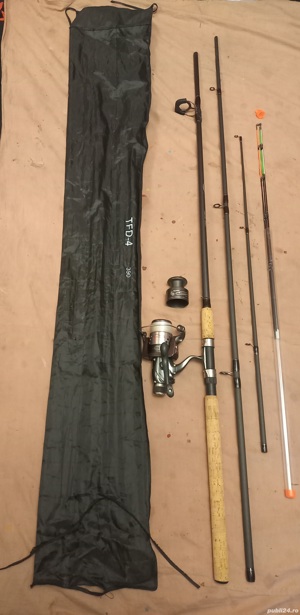 Lsnseta feeder Wind Blade 3,9m 3 varfuri cu mulineta Spro 840, 8 rulmenti 