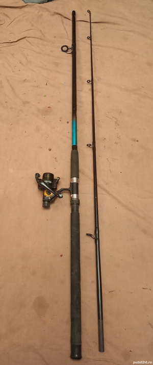 Lanseta FL Spro 2,7m, actiune 200g, mulineta DAM Quik Camaro 3000