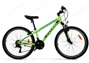 Bicicleta copii mtb CROSS Boxer 24 - Verde | 8-10 ani