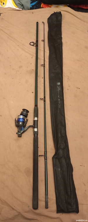 Lanseta 2.7m, actiune150g cu mulineta 4000, 4 rulmenti 