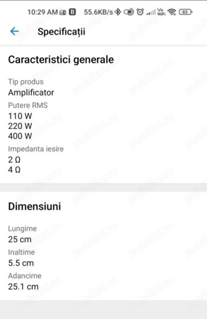 Amplificator Crunch GTi 2200 + Subwoofer CRUNCH GPX-12BP 400W RMS - imagine 4