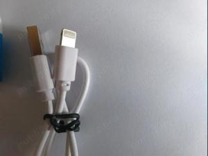 Casti bluetooth TWS, cu dock incarcare, culoare alba, touch control, noi  - imagine 2