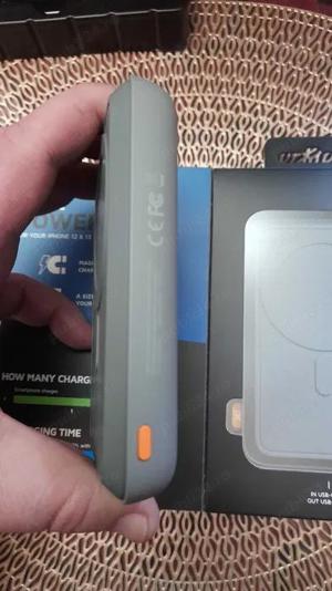 Baterie externa Magsafe powerbank 10000mA fast wireless charging 20w , pentru Apple iPhone - imagine 3