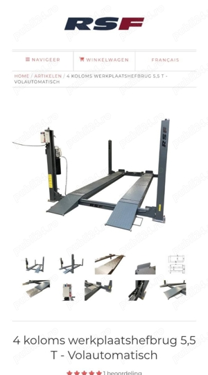 Elevator cu 4 coloane de 5500kg