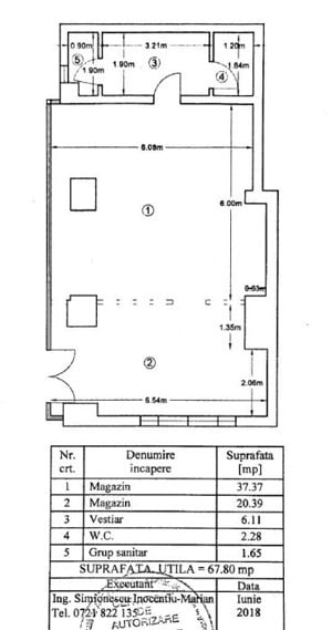 Obor - Primaria sector 2 - Str Chiristigiilor - Spatiu Comercial - 68mp SUT - imagine 5