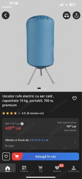 Uscator rufe cu aer cald - imagine 2