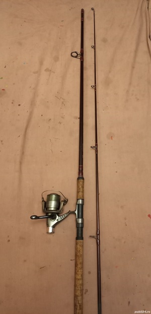 Lanseta Germania profesionala carbon Buffalo2,7m cu mulineta 4000, 4 rulmenti 