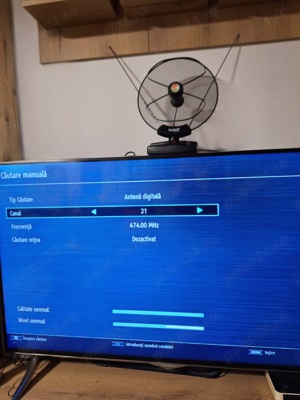 Antentă Tv digitală Well DVB-T DVB-T2 DAB + VHF UHF FM analog - imagine 3
