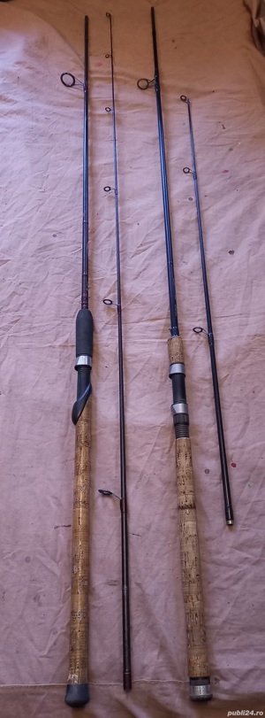 Lansete Shimano si Spro carbon 2,7m, 2sectiuni 