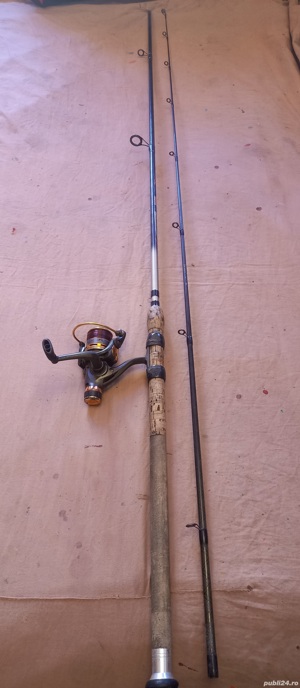 Lanseta carbon Mitchell Spining, 3m, mulineta FL 6 rulmenti 
