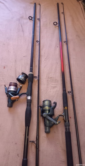 Lanseta Siwedia 2,7m, actiune 150g cu mulinete Rainbow 6000 6 rulmenti 