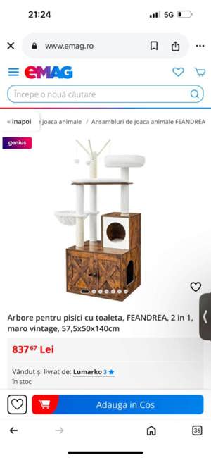 Casă de pisici, Feandrea, Antic, 58 50 140 cm