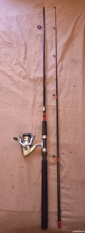 Lanseta carbon Masterline Spin, 2,7m, mulineta RoBinHan 300, 6 rulmenti 