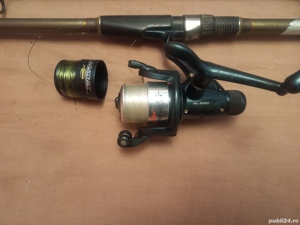 Lanseta carbon Cool Angel Pronto 2,7m, mulineta Rainbow 6 rulmenti - imagine 4