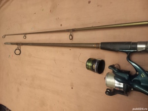 Lanseta carbon Cool Angel Pronto 2,7m, mulineta Rainbow 6 rulmenti - imagine 3