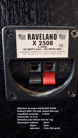 Boxe  Raveland X2508 - imagine 3