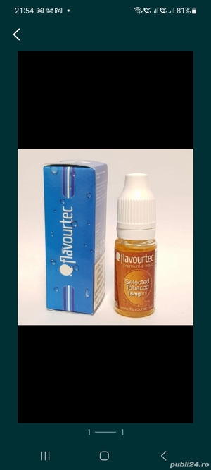 Lichid Flavourtec 10 ml Selected Tabacco 18 mg