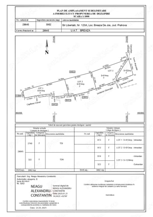 Teren de vanzare 2 loturi semicentral Breaza (Breaza de Jos) str Libertati 123A