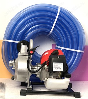 Kit complet motopompa apa 1  + 50m furtun siliconat   Solutia ideala!