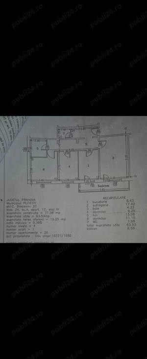 Proprietar, vand apt 3 cam, cf 1A dec, 2 bai, bloc 1980, renovat, etaj 4 4 fără probleme cu plafonul