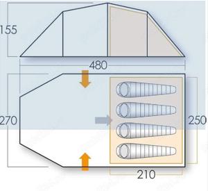 Cort Vango Venture 450 , 4 persoane - imagine 4