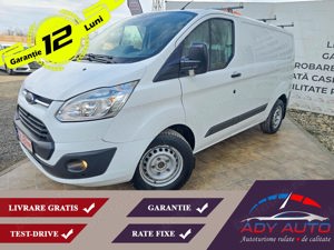 FORD TRANSIT CUSTOM 2,2 Diesel . Euro 5 . Dimensiune lada , lungime 2500 mm ( 2,50 m ) .Clima ( ac )