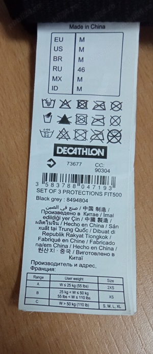 Vând Genunchiere  Oxelo  FIT500,Noi. - imagine 4