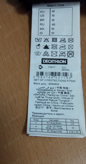 Vând Genunchiere  Oxelo  FIT500,Noi. - imagine 2