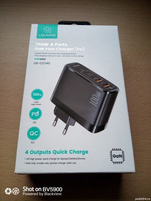 Încărcător Fast Charging Usams 100W