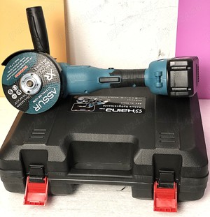 Polizor unghiular 48V, 125mm   Set complet cu accesorii