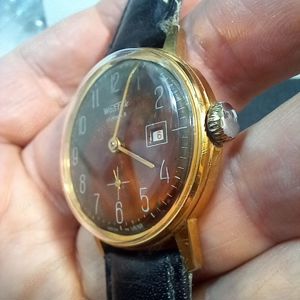 WOSTOK și ZARIA, pereche de ceasuri vintage, rusești, placate cu aur, funcționale - imagine 7