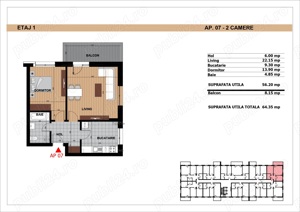Apartament 2 camere, 64 mp, Oltenitei-Metrou Aparatorii Patriei - imagine 5